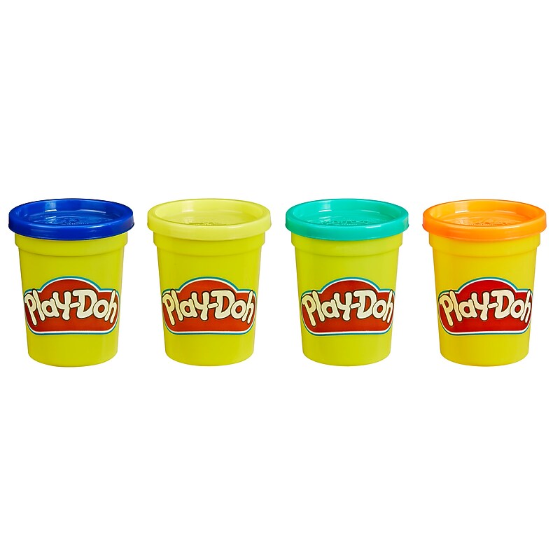 Play-Doh Wild Colors, Assorted Colors, 4/Pack (E4867) image 1