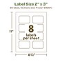 Avery EcoFriendly Laser/Inkjet Decorative Edge Multipurpose Labels, 2" x 3", White, 80/Pack (94267)~#|#~DDE85610-F310-4F3C-9380FE62B9754B2D_sc7