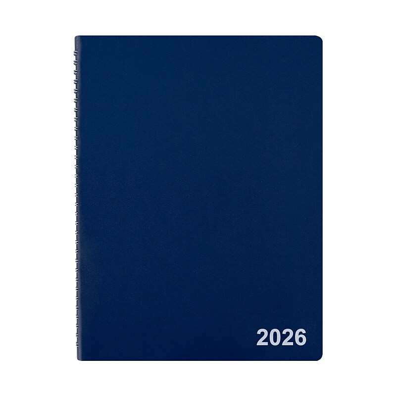 2026 Staples 8" x 11" Weekly & Monthly Appointment Book, Navy (ST58470-26) image 1