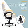 Click365 Classic Ergonomic Bonded Leather Swivel Executive Chair, Light Gray (CCHR10022C)~#|#~DDEF157C-F5D1-4005-BCB81F3515B8E2A9_sc7