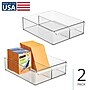 iDESIGN Medium Stackable Plastic Storage Bin With Divider, Clear (29176M2)~#|#~DDF3A869-67DE-415F-90B9172035C79461_sc7