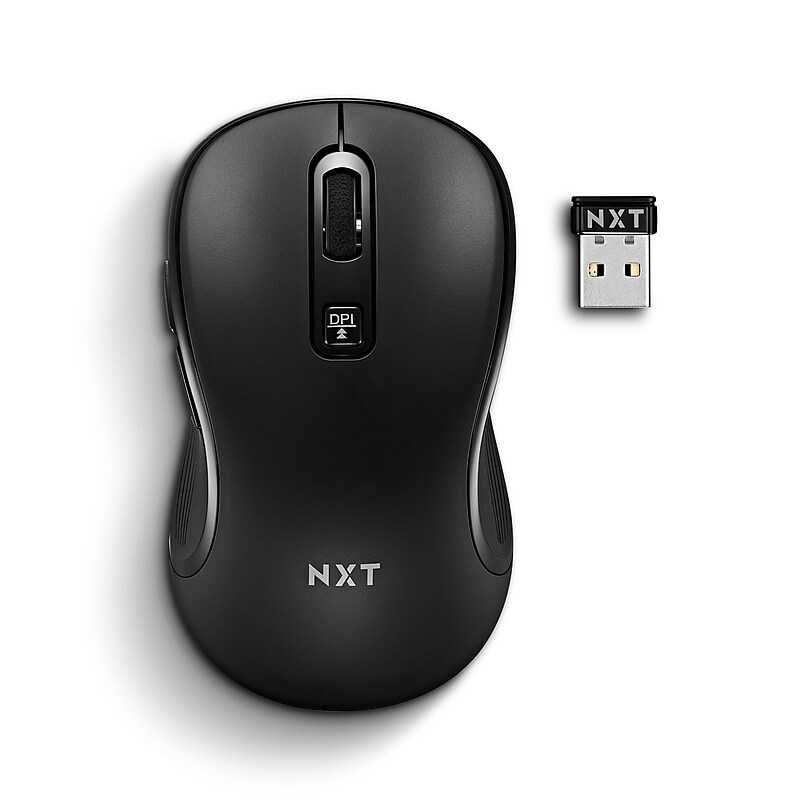 NXT Technologies™ Wireless Laser USB Mouse, Black (NX60886) image 1
