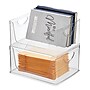 iDESIGN Small Stackable Plastic Storage Bin, Clear (80008)~#|#~DDFCD23B-EC71-4991-B4C7370BFBB2EECE_sc7