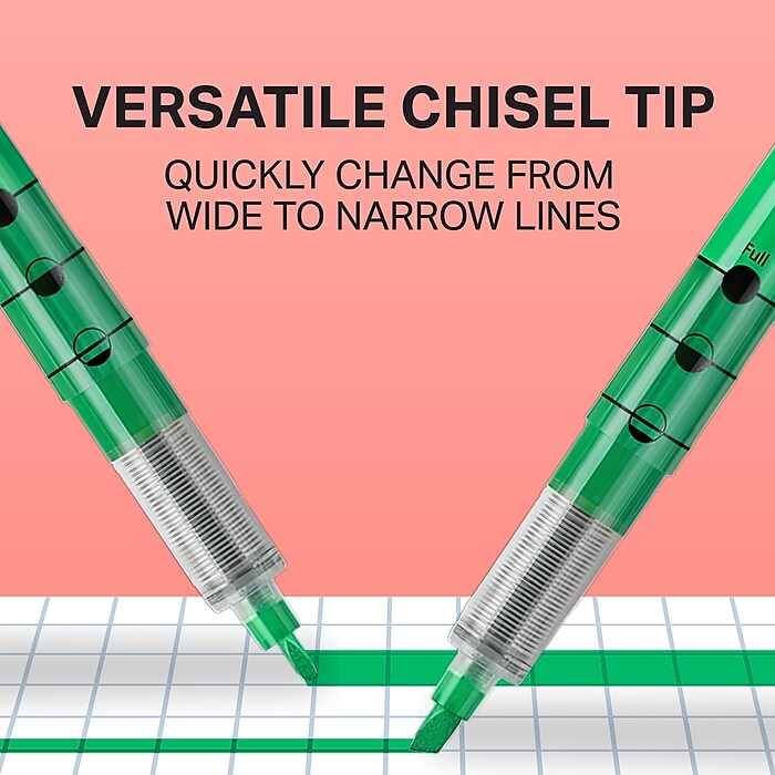 Sharpie Liquid Highlighter, Chisel Tip, Assorted, 5/Pack (24575PP
