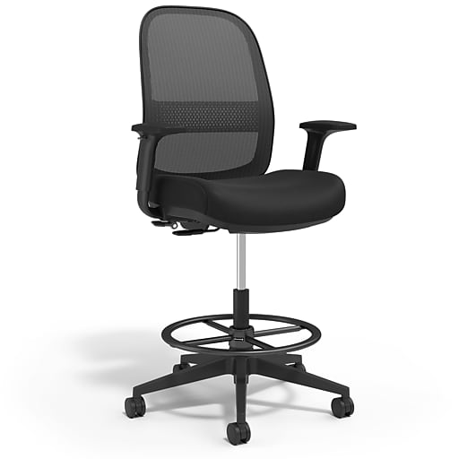 Workplace2.0™ Bedford Fabric Task Stool with Footrest and Lumbar ...