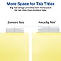 Avery Big Tab Insertable Paper Dividers, 8 Tabs, Buff  (11112)~#|#~DE02581A-6D82-49F2-B63D50487B8D0E1E_sc7