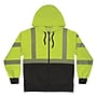 Ergodyne GloWear 8318BK High Visibility Long Sleeve Black Bottom Hooded Zip-Up Sweatshirt, ANSI Type R Class 3, Lime, 5XL~#|#~DE034DD3-D437-4A89-8C0B57FBA3857977_sc7