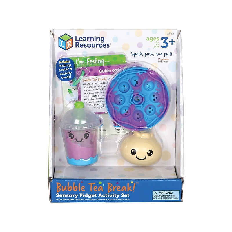 Learning Resources Bubble Tea Break! Sensory Fidget Activity Set (LER5575) image 1