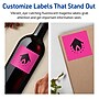 Avery Laser/Inkjet Square Multipurpose Labels, 3" x 3", Neon Magenta, 480/Box (94101)~#|#~DE09D100-AC58-474A-833950F48650FF65_sc7