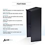 AdirOffice 46"H Floor Standing Lectern with Adjustable Shelf, Black (661-01-BLK)~#|#~DE1D57F0-6479-4D3B-B2BB5BC1C2B724B5_sc7