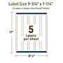 Avery Dissolvable Rectangle Multipurpose Labels, 9.75" x 1.25", Off-white, 25/Pack (94262)~#|#~DE1E1B1A-A6BD-4779-8942A789BBC738ED_sc7