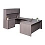 Boss Office Products 66" U-Shaped Desk with Lateral File and Hutch, Driftwood (GROUPA17-DW)~#|#~DE1FC0B5-81C5-4EE6-86E403D447821317_sc7