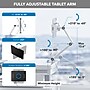 Mount-It! MedHub Adjustable Full-Motion Tablet Arm for Mobile Medical Carts, Fits 4.7"-12.9" Tablets, 2.2 lb Capacity (MI-16008)~#|#~DE2BBED1-10EF-4B2C-AE66BA732EF150D6_sc7