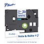 Brother P-touch Laminated Label Tape, ~3/4" x 26.2', Blue on White (TZe243)~#|#~DE2CF7FE-64C7-4982-982F47954A1EFCD5_sc7
