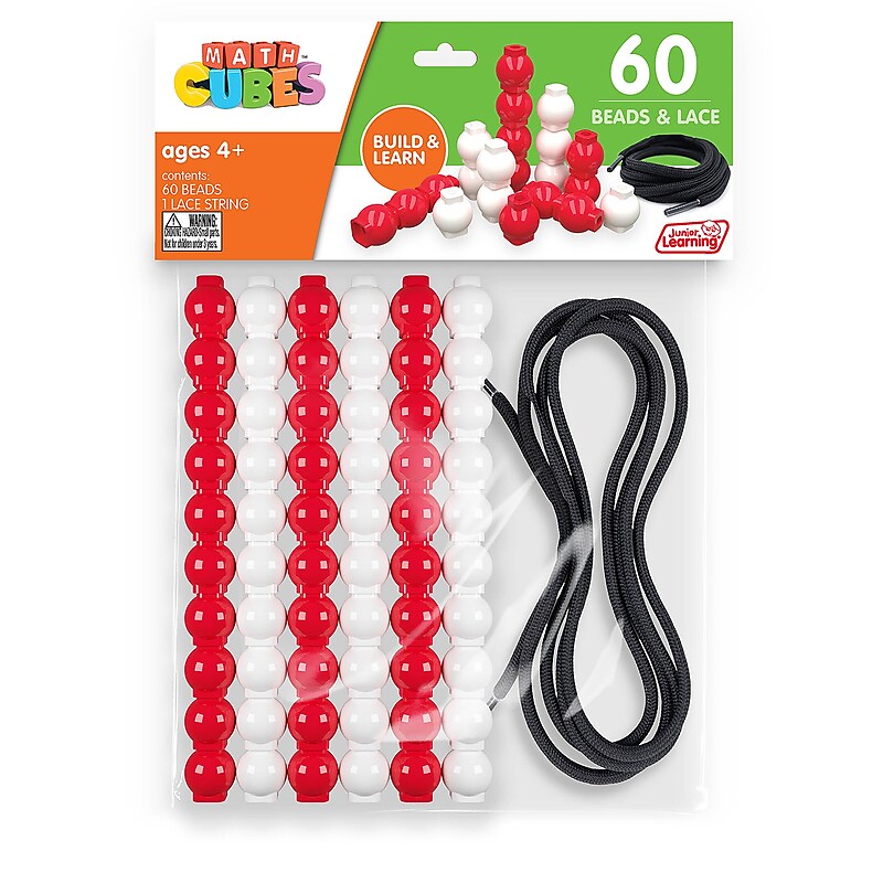Junior Learning Bead Cubes and Laces, 61 Pieces/Pack (JRLMC115) image 1