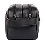 Karla Hanson Roger 9.4" Leather Toiletry Bag, Water Resistant, Black (28054BLACK)~#|#~DE345EC9-04F8-41BA-98A12C7C499B5A35_sc7