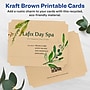 Avery Integrated Cards, 4.25" x 5.5", Matte Kraft Brown, 100/Box (95278)~#|#~DE35000E-CA59-4A2F-AFA78AE5454F0744_sc7