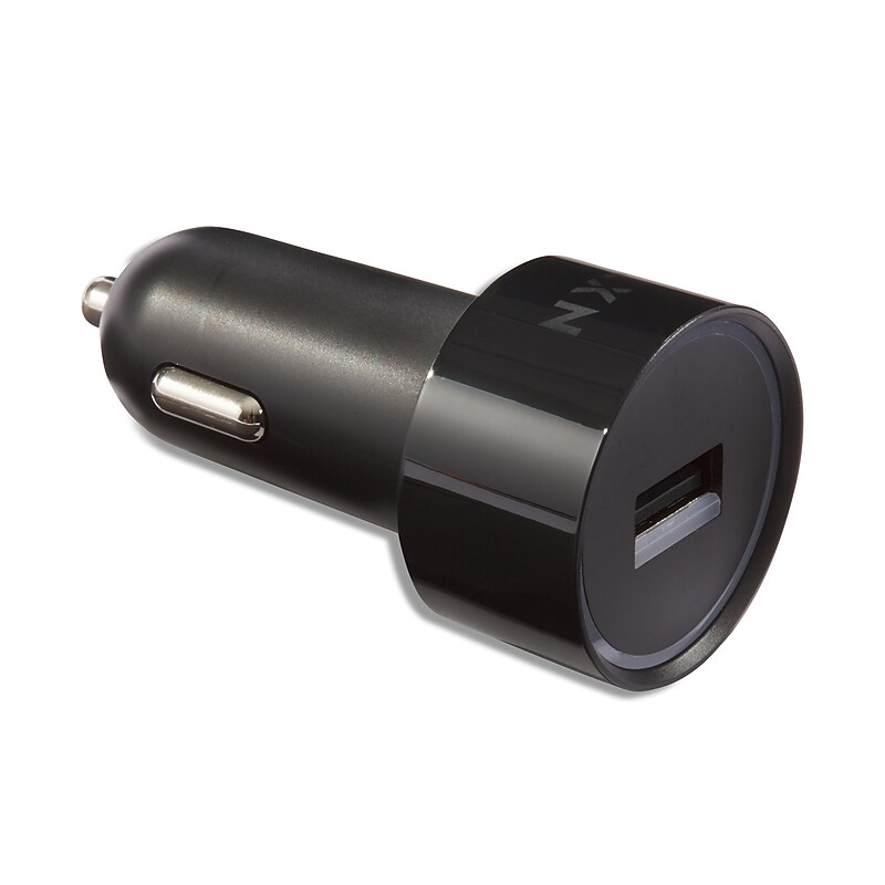 NXT Technologies™ Universal 1 USB Port Car Charger, Black (NX54335) image 1