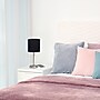 Creekwood Home Oslo 19.5" LED Table Lamp with USB Port, Brushed Steel/Black Shade (CWT-2012-BK-LB)~#|#~DE3799D3-669D-4C63-9B6C5ABA861D5F5B_sc7