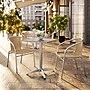 Flash Furniture Lila Indoor-Outdoor Table Set with 2 Chairs, 23.5" x 23.5", Aluminum/Beige (TLH24SQ020BGCH2)~#|#~DE3D9E8D-3D65-4D6C-AC8F197A407BDEBD_sc7