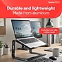 Staples TECH 11.2" x 10.2" Aluminum Laptop Stand, Black (ST62654)~#|#~DE3EE572-FE39-4B80-B1F58E2D680AC84D_sc7