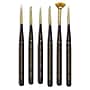 Princeton Mini-Detailer Mixed Media Synthetic Brushes, Black, 6/Pack (PBXP30506SET)~#|#~DE420232-34CC-4F3D-975BC0502249F59D_sc7