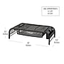 Mind Reader Monitor Stand with Paper Tray, Metal, Black (MESHMONSTA-BLK)~#|#~DE463E57-BF70-471C-8D18CA108F1683B0_sc7