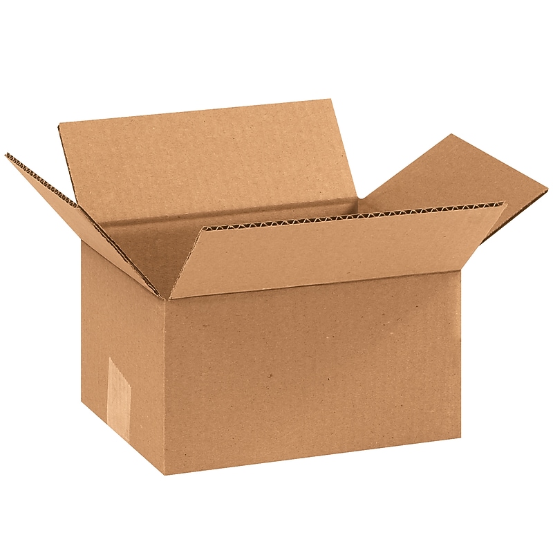 9" x 7" x 5" Corrugated Kraft Boxes, 32 ECT, 25/Bundle (BS090705X) image 1