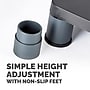 Fellowes Standard Adjustable Monitor Riser, Up to 60 lbs., Graphite (9169301)~#|#~DE4915BF-DA20-42FC-A74607996AD47D50_sc7