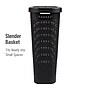 Mind Reader 10.5 Gallon Hamper with Lid, Plastic, Black, 3/Pack (3PKHAMP40-BLK)~#|#~DE491BF5-423D-4826-8C90B002C26B3644_sc7