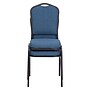 NPS 9300 Series Deluxe Fabric Upholstered Stack Chair, Natural Blue/Black Sandtex, 2/Pack (9374-BT/2)~#|#~DE53F28C-59A3-4B69-9A6A08040C975A08_sc7