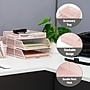 Mind Reader Metal Desk Organizer, Pink (3TSET-PNK)~#|#~DE5778D6-EDF8-49FE-8876CDCACC534D0C_sc7