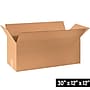30" x 12" x 12" Shipping Boxes, 32 ECT, Brown, 15/Bundle (301212)~#|#~DE58BF19-B29E-4C38-A3E6E97AB3A01619_sc7