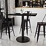 Flash Furniture Laminate Table Top with 24'' Round Bar-Height Table Base, 30'' x 42'', Black (XUBK3042TR24B)~#|#~DE5A3C5A-2E3D-4192-BCC20FD9D07CA6AF_sc7