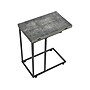 Household Essentials Jamestown 12"W x 19"D Laminate Side Table, Rustic Slate Concrete/Black (8249-1)~#|#~DE5FBAED-B5D0-4D3B-A0E3AAA2F89F89CC_sc7