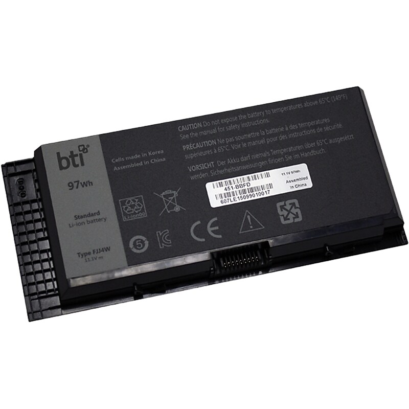 Battery Technology Li-Ion Replacement Battery for Dell Precision Laptops, 8739mAh (451-BBFD-BTI) image 1
