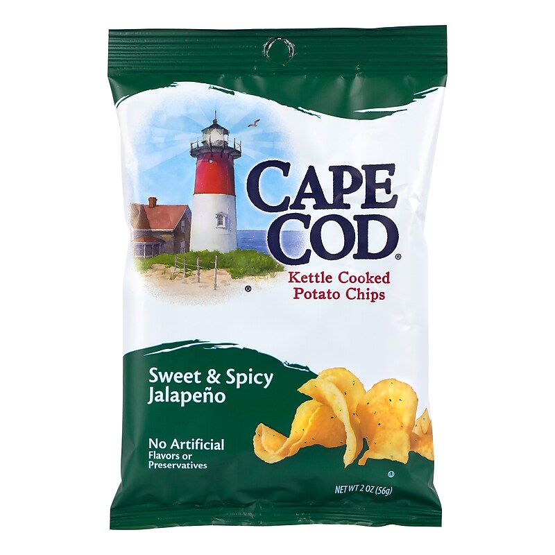 Cape Cod Gluten Free Jalapeno Potato Chips, 2 oz., 6/Pack (220-02566) image 1