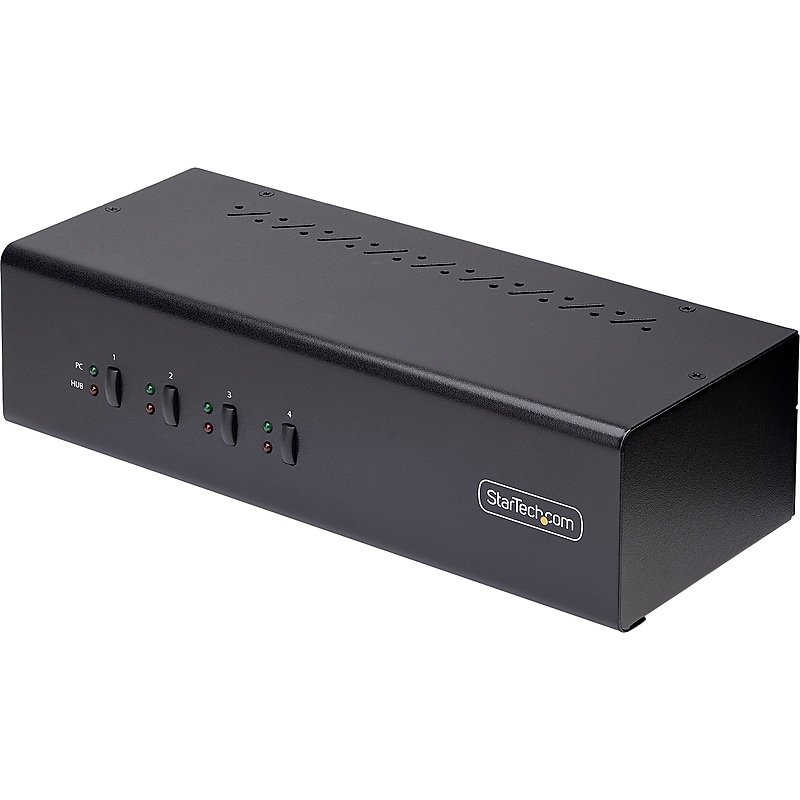 StarTech P4DD46A2-KVM-SWITCH USB DisplayPort 4-Port Dual-Monitor KVM Switch image 1