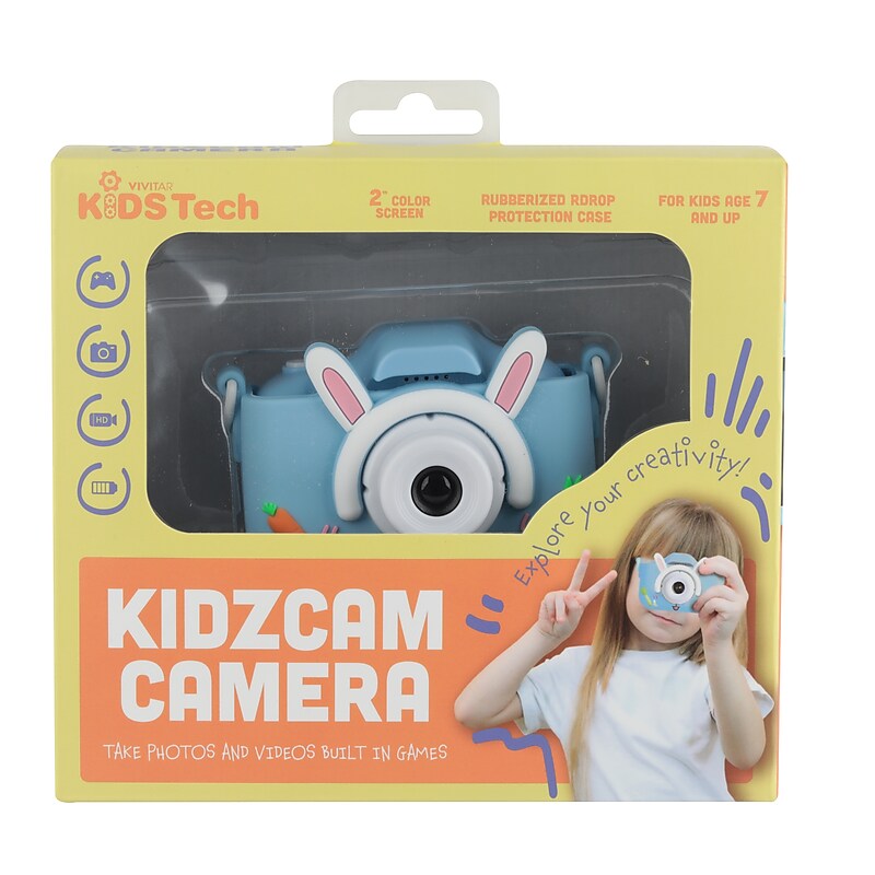 Vivitar Kidstech Kidzcam 8MP Digital Camera, Blue (44379A-BUN-T35-6) image 1