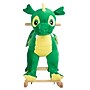 Happy Trails Plush Dinosaur Rocking Horse, Green (80-BF014)~#|#~DE6DAEAF-D774-4595-BE28BA4C9CCE3D00_sc7