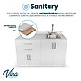 Viva Comfort 36'' H x 48" W Medical Cabinet with Right Sink and 48" W Wall Cabinet, 4 Doors, 2 Drawers, Gray (90248RS-GRY-WAL)~#|#~DE72F129-34BD-4599-BBCE44BA57871717_sc7