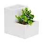 Mind Reader 2-Compartment Desk Organizer, White (PLANDORG-WHT)~#|#~DE73036C-1949-4AD3-B6B51247890A37B9_sc7