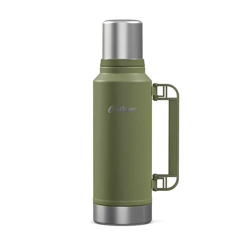 Outdoors Professional Stainless Steel Vacuum Insulated Termo Classic Water Bottle, 33 oz., Green (OUTD9362) image 1