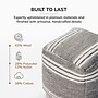 Anji Mountain Sierra Natural Fabric Square Pouf Ottoman (AMBPF176-1616)~#|#~DE7A7E53-848B-4CC7-AE4C88E00B43F207_sc7