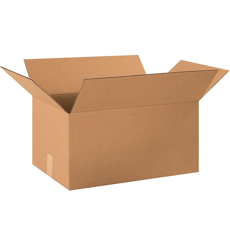 20" x 13" x 10" Shipping Boxes, 32 ECT, Brown, 25/Bundle (201310) image 1