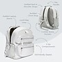 Bentgo Kids School Backpack, Medium, Silver Glitter (BGBKPAKV2-STR)~#|#~DE83ABCB-7B48-4ADD-960E512167CA5305_sc7