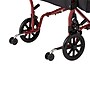 Medline Transport Wheelchair, Fixed Full Length Arms, Burgundy (MDS808200WAT)~#|#~DE88A853-1AF1-4F80-B36ADAD17844B83D_sc7