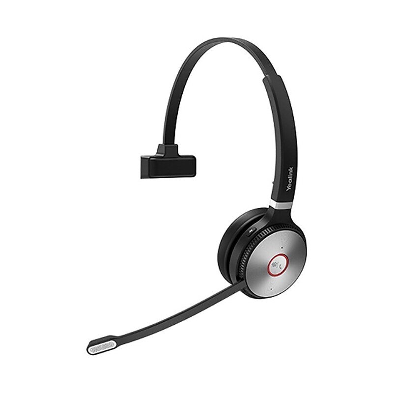 YeaLink WH62 Wireless Active Noise Canceling Over-Ear Headset, Black (1308001C) image 1