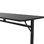Correll Econoline 60"W x 24"D Adjustable Foldable Training Room Table, Laminate, With Wheels, Black Granite (FTM2460TF07)~#|#~DE898B68-C07A-437E-8D897B24E40DCDF3_sc7