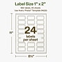 Avery Hemp Rectangle Laser/Inkjet Multipurpose Labels, 1" x 2", Off-White (960/Box)~#|#~DE89BBAE-1372-4FBF-B14D688462B6D293_sc7